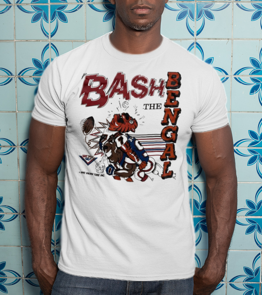 Bash The Bengal Football Rivalry Action T-Shirt