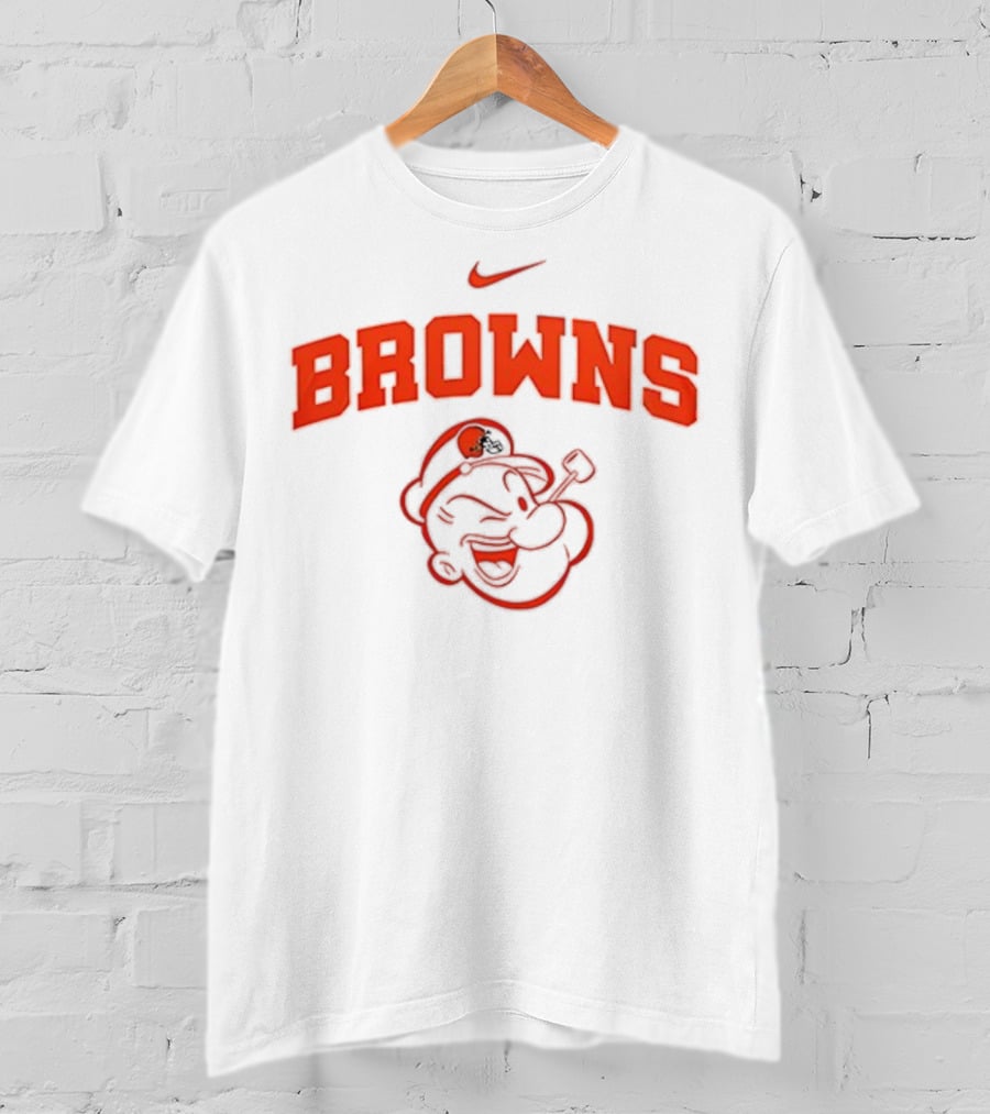 Cleveland Browns Popeye I Yam What I Yam Nike Collaboration T-Shirt