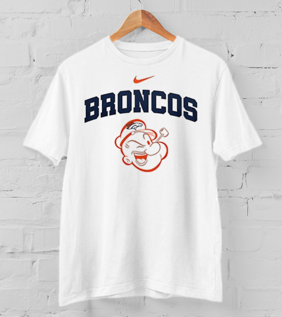 Denver Broncos Popeye I Yam What I Yam Collaboration T-Shirt