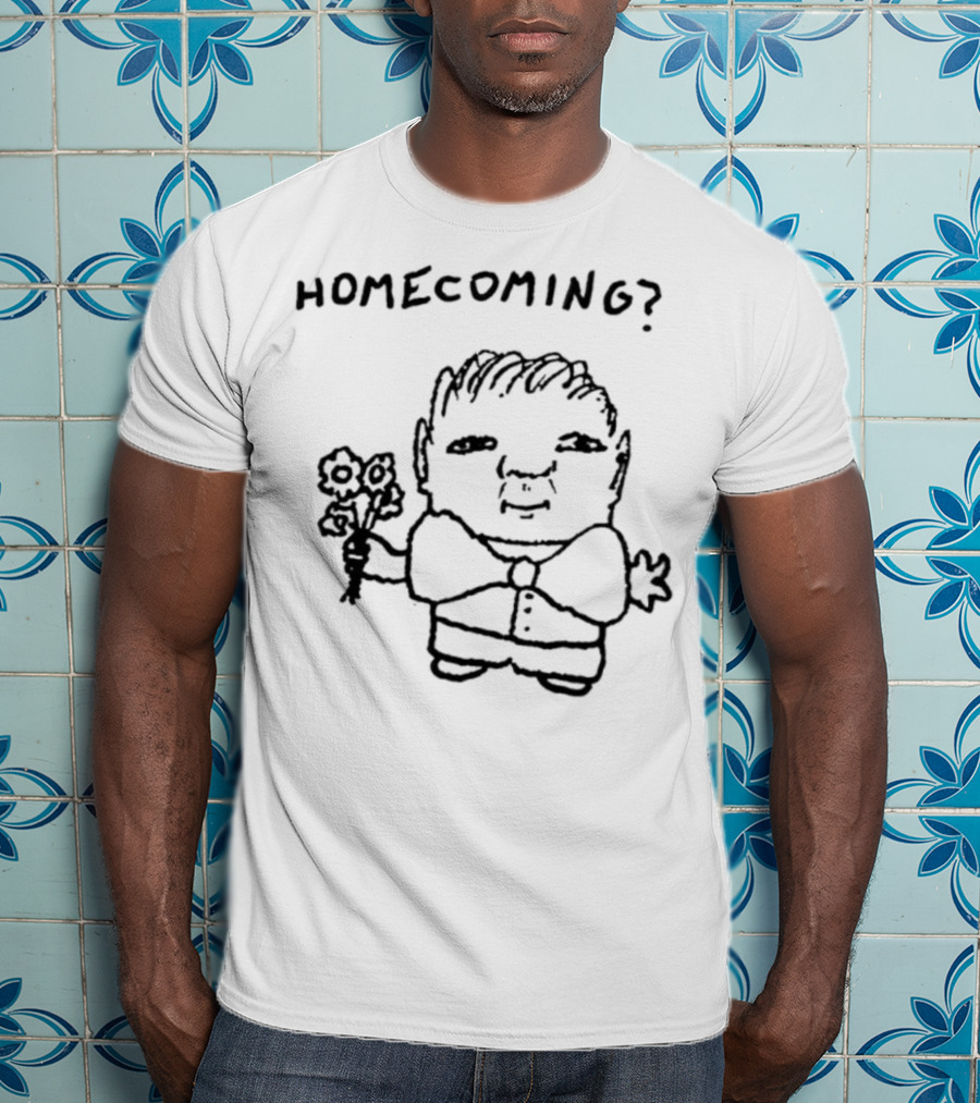 Goobsmooch Homecoming? Cute Doodle Character With Bouquet T-Shirt