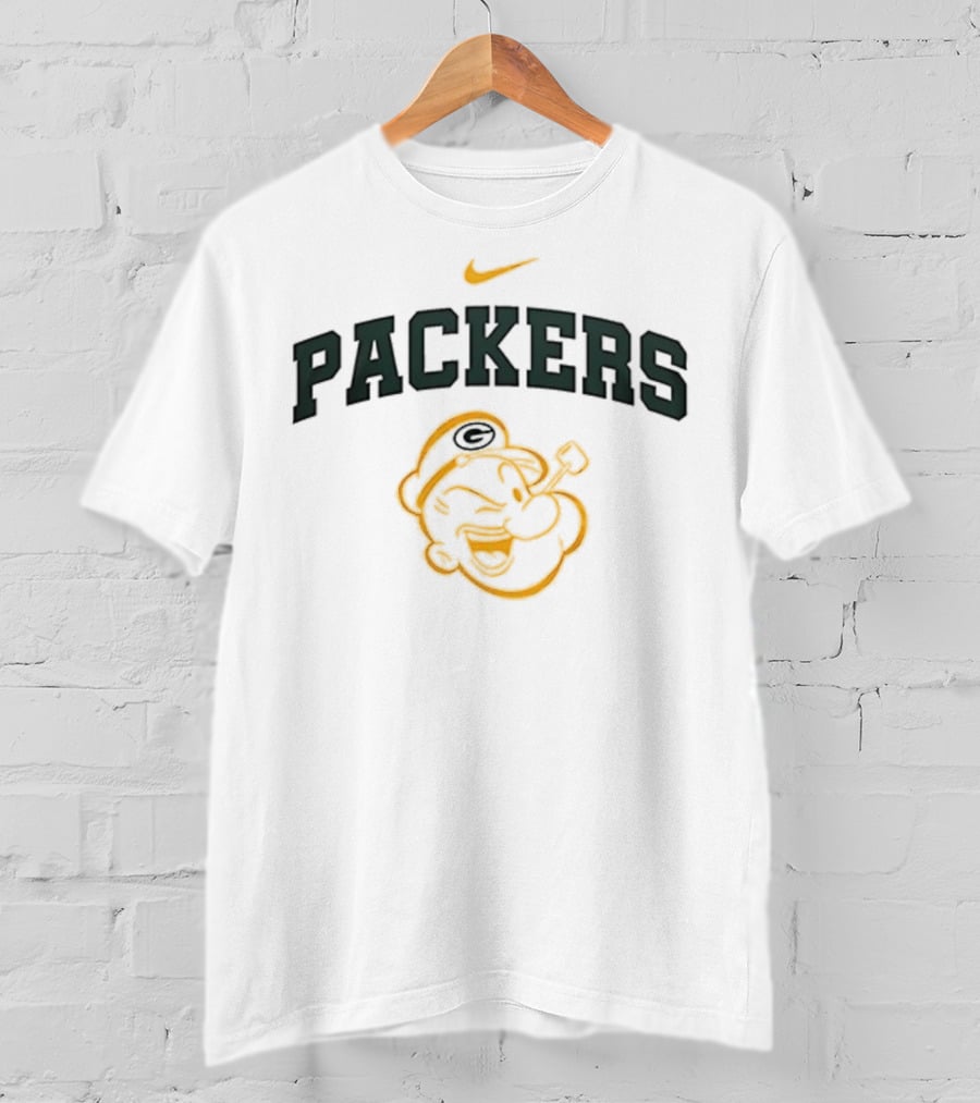 Green Bay Packers Nike Popeye I Yam What I Yam T-Shirt