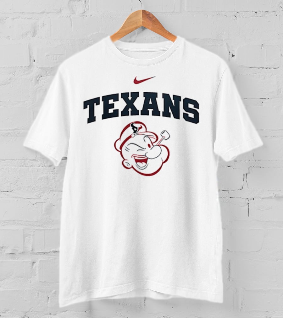 Houston Texans Popeye I Yam What I Yam Nike Collaboration T-Shirt