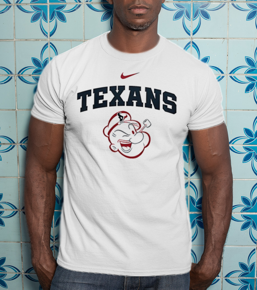Houston Texans Popeye I Yam What I Yam Nike Collaboration T-Shirt