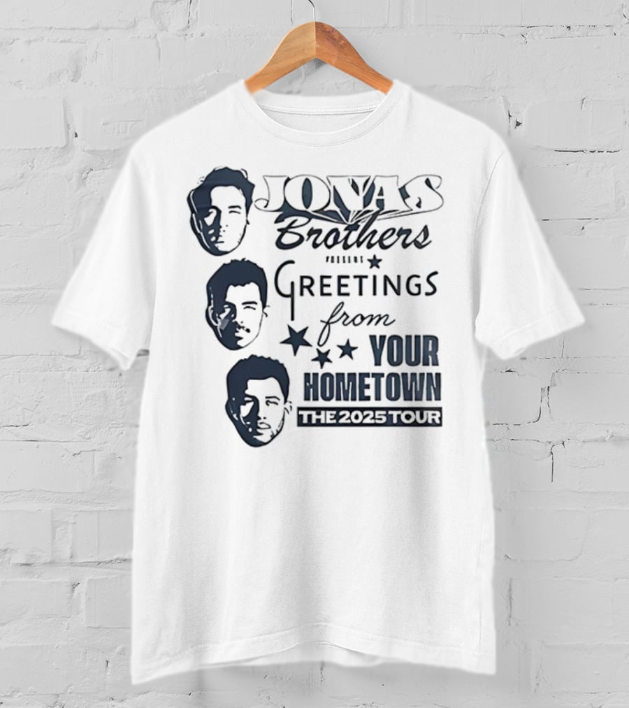 Jonas Brothers Greetings From Your Hometown The 2025 Tour T-Shirt