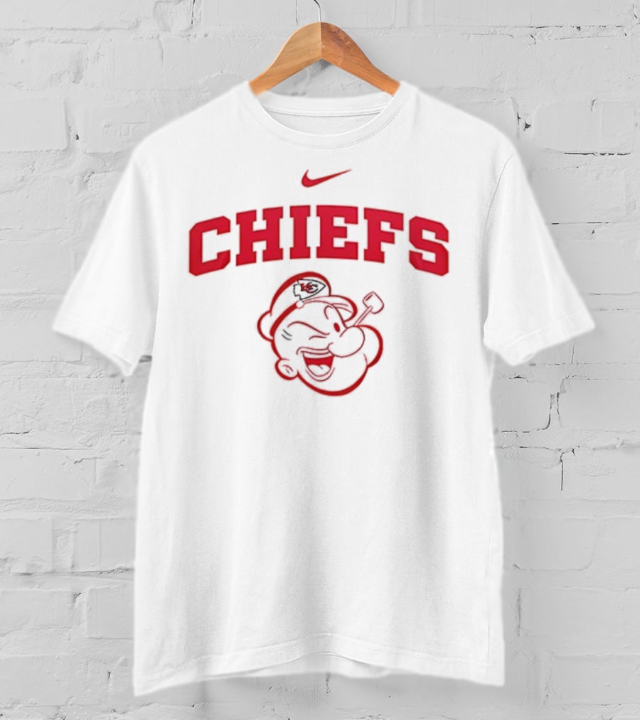 Kansas City Chiefs Popeye I Yam What I Yam Nike Collaboration T-Shirt