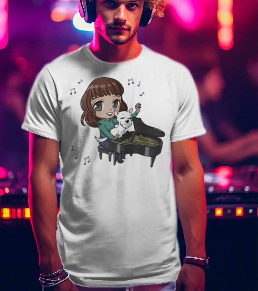 Mark Crilley Kara And Bradford Piano Playing Melody T-Shirt