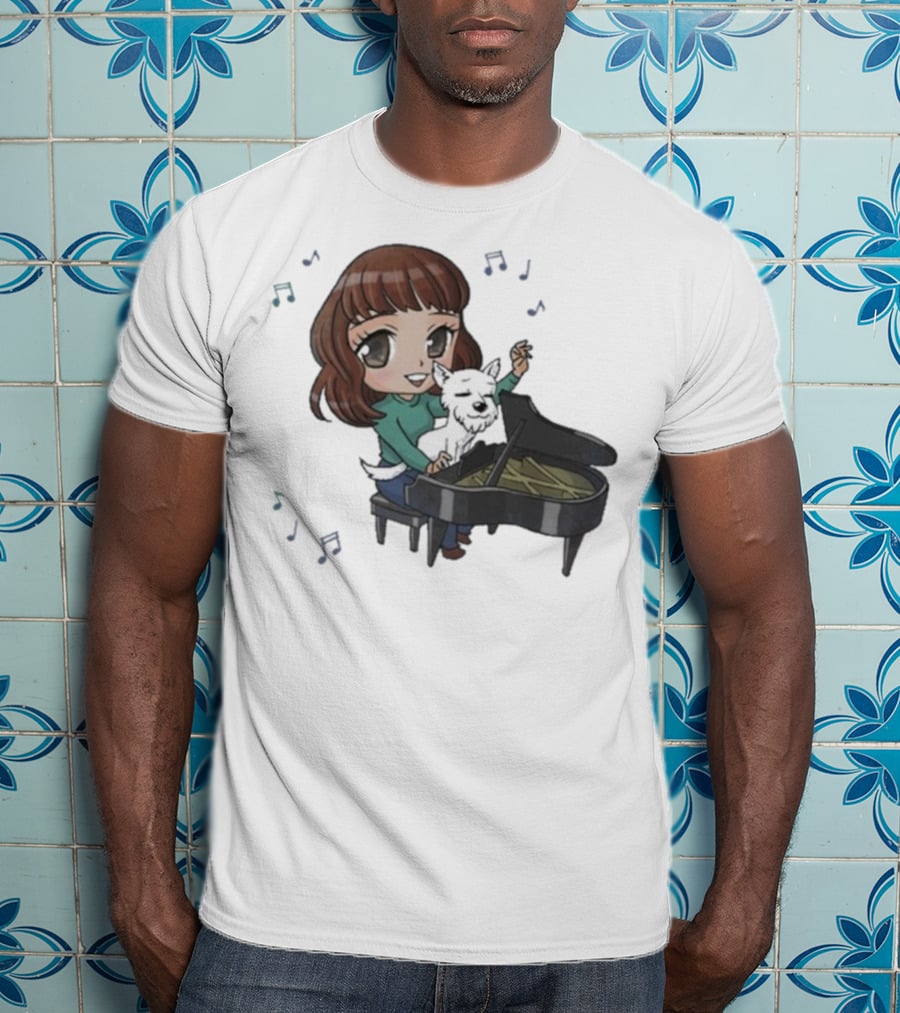 Mark Crilley Kara And Bradford Piano Playing Melody T-Shirt