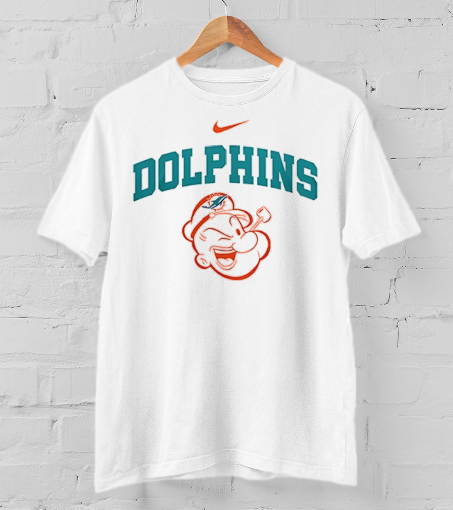 Miami Dolphins Nike X Popeye I Yam What I Yam T-Shirt