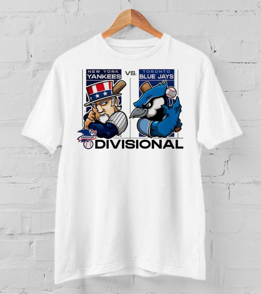 New York Yankees Vs Toronto Blue Jays American League Divisional 2025 T-Shirt