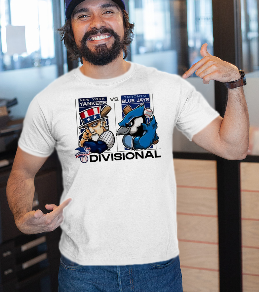 New York Yankees Vs Toronto Blue Jays American League Divisional 2025 T-Shirt