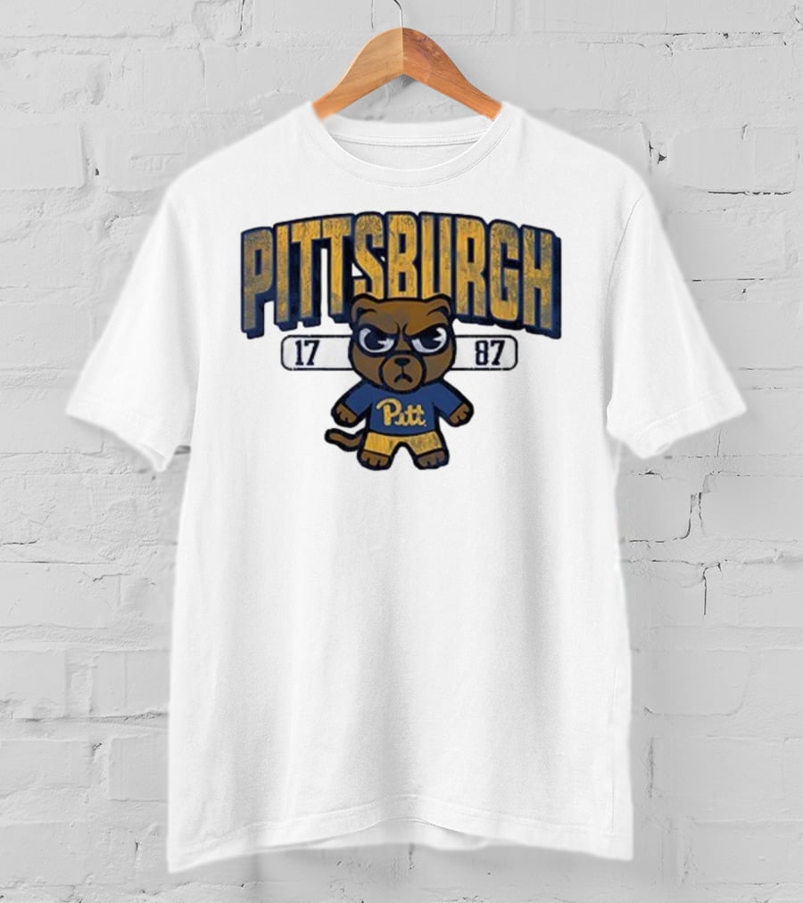 Pittsburgh Panthers 1787 Pitt Tokyodaichi Collaboration Bear T-Shirt