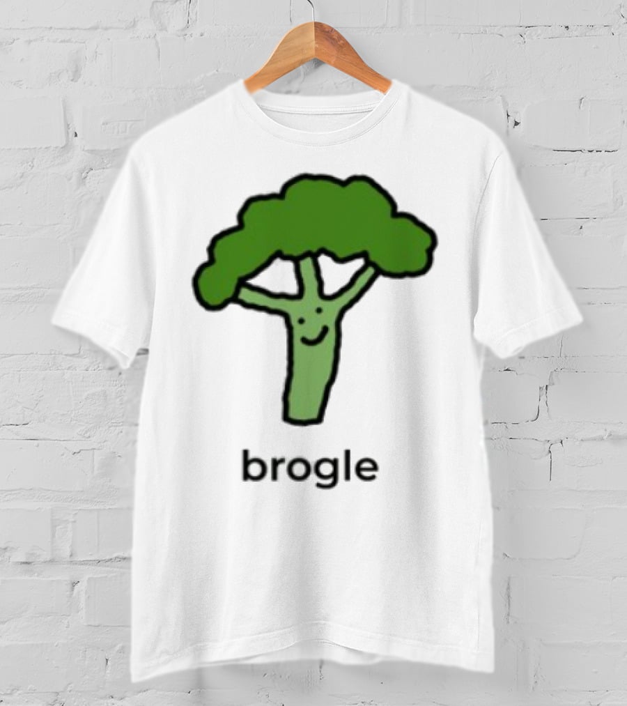 Dalesbits Brogle Happy Broccoli Pun T-Shirt