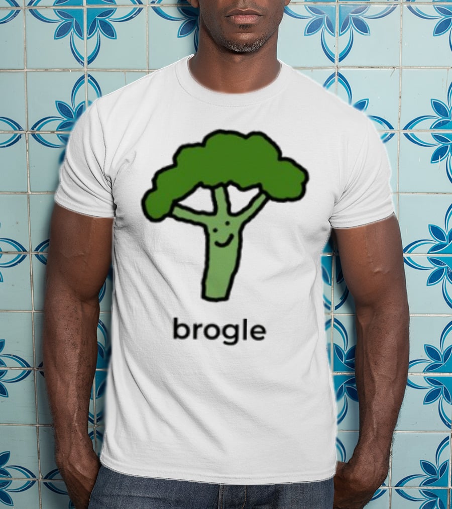 Dalesbits Brogle Happy Broccoli Pun T-Shirt