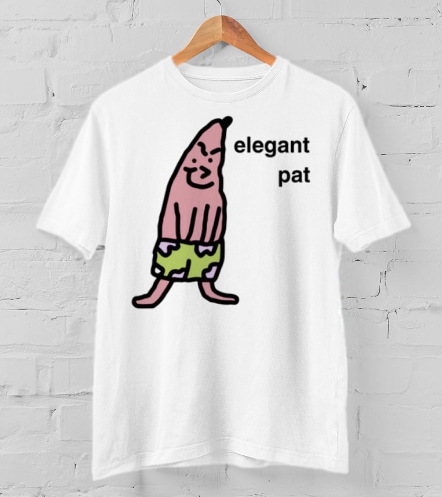 Elegant Pat Character Green Shorts Pose T-Shirt