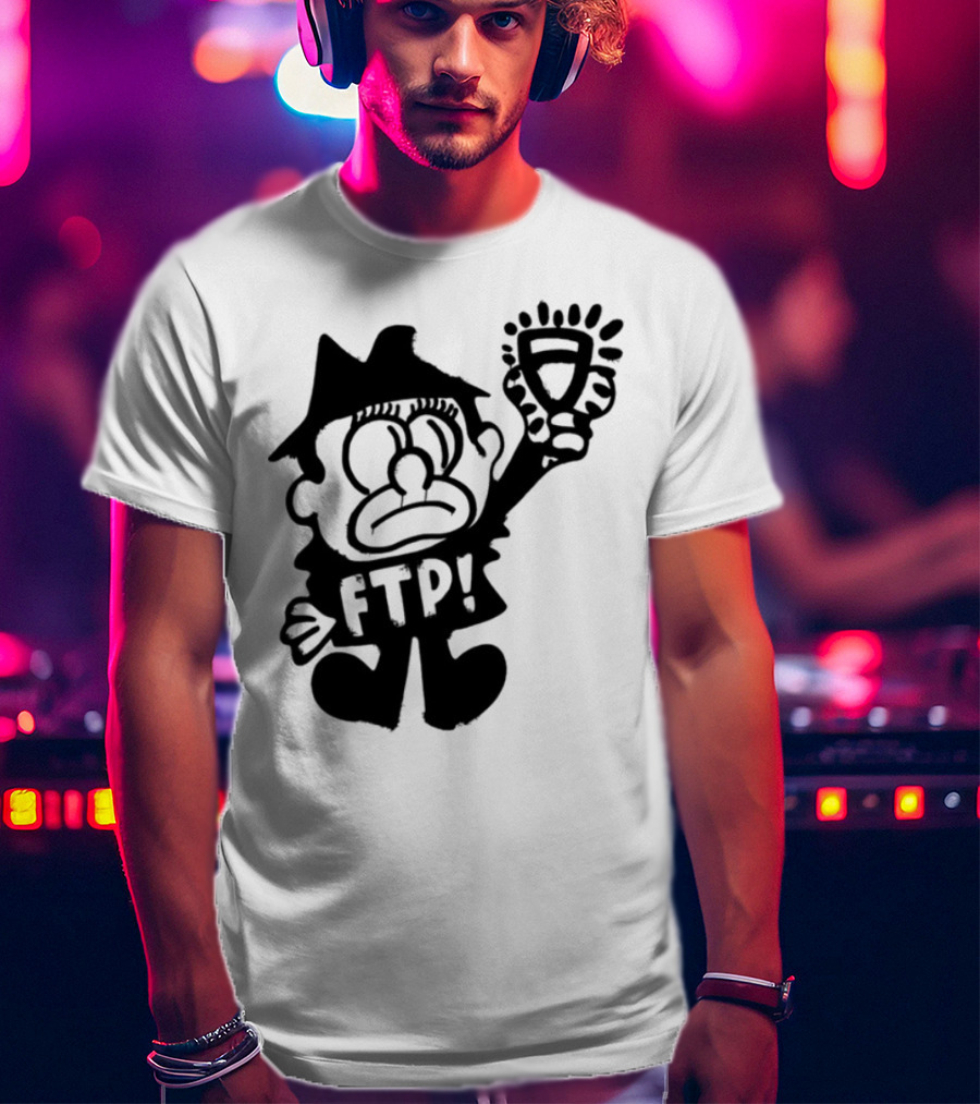 Ftp Slawn Character Holding Light Bulb T-Shirt