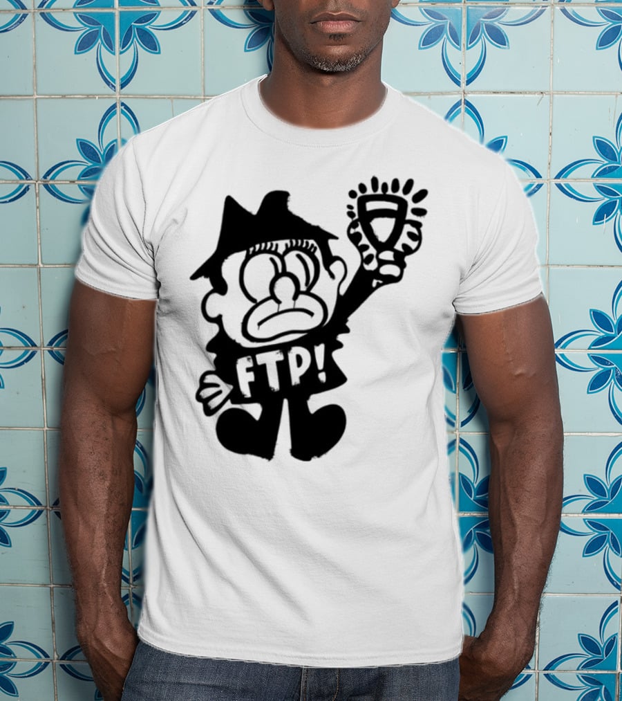 Ftp Slawn Character Holding Light Bulb T-Shirt