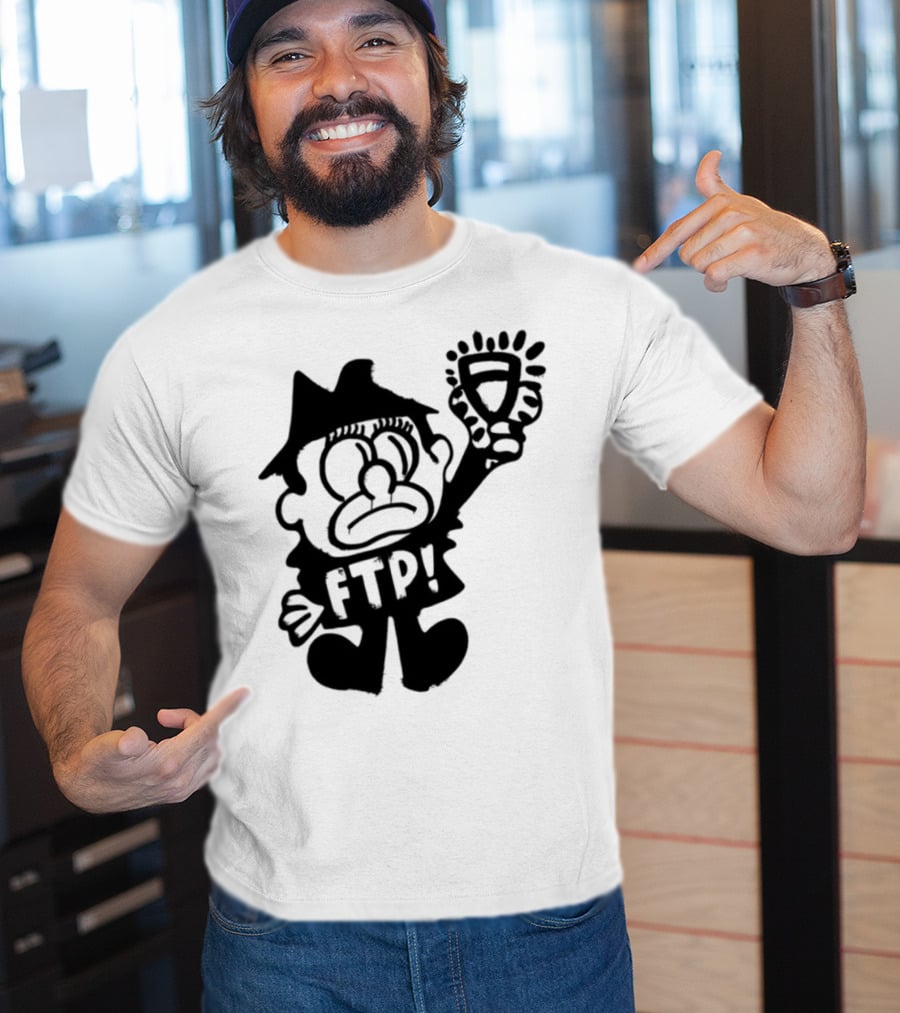 Ftp Slawn Character Holding Light Bulb T-Shirt