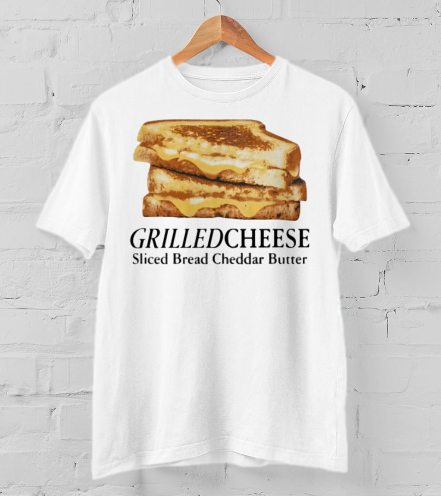 Grilled Cheese Sliced Bread Cheddar Butter Stack T-Shirt