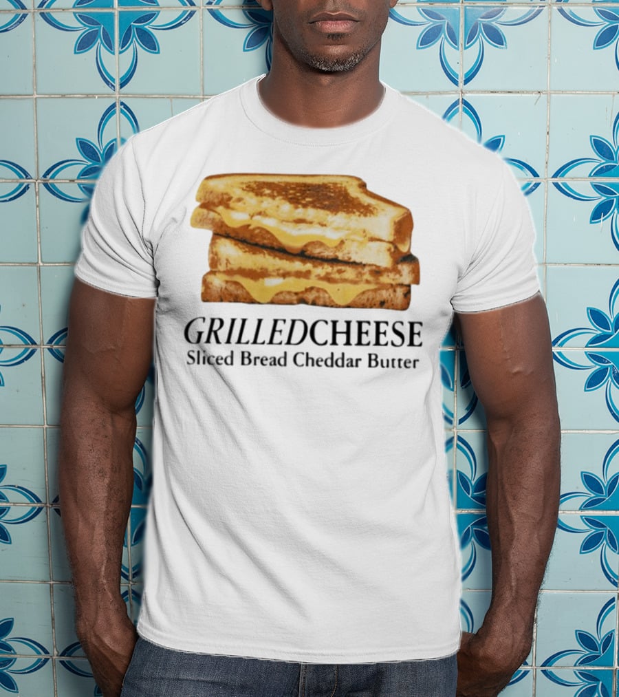 Grilled Cheese Sliced Bread Cheddar Butter Stack T-Shirt