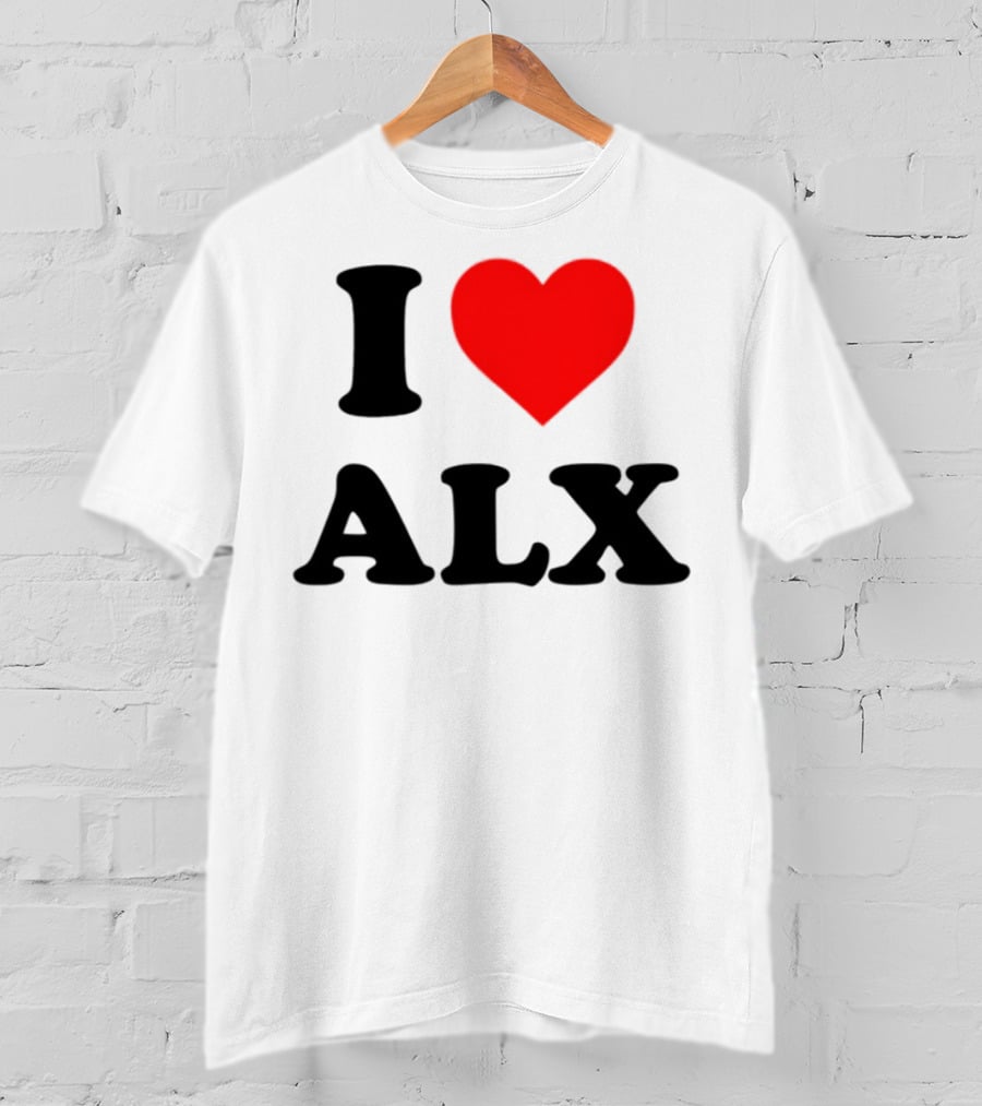 I Love ALX Red Heart Emblem T-Shirt