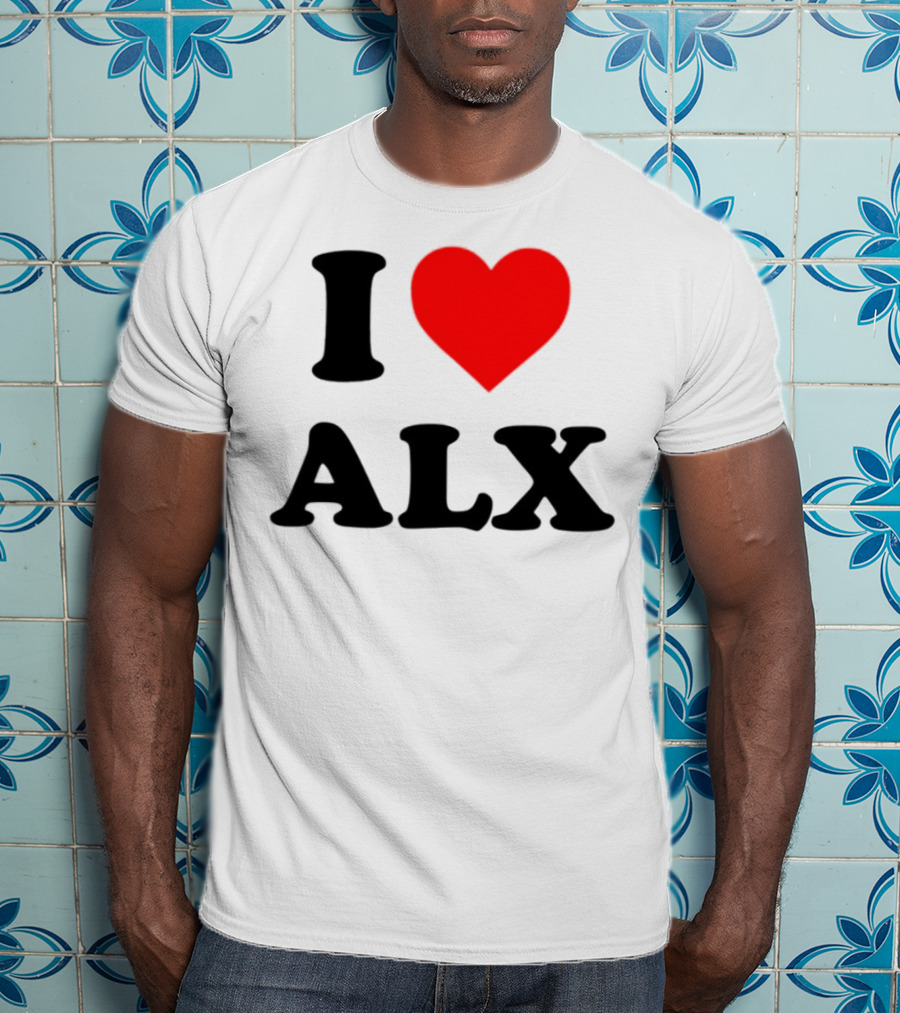 I Love ALX Red Heart Emblem T-Shirt
