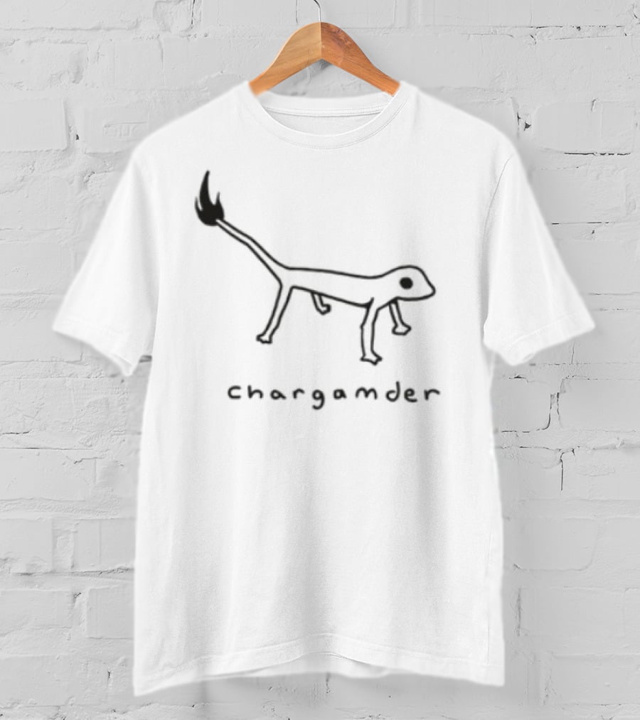 K45ink Chargamder Hand-Drawn Minimalist Charmander T-Shirt