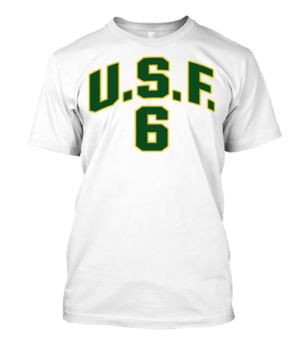 Kevin Garnett U.S.F 6 Basketball Number Retro Style T-Shirt