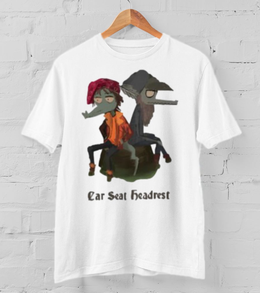 Matador Records Car Seat Headrest Cartoon Characters Collaboration T-Shirt