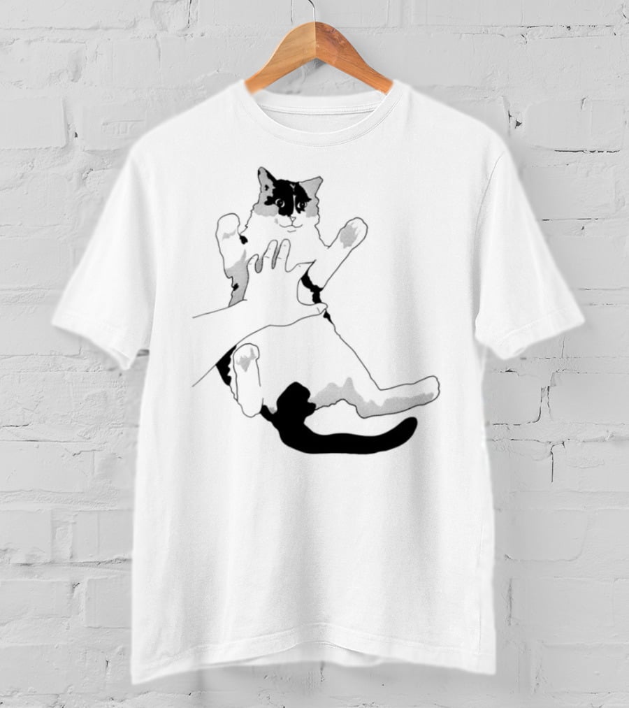 MK Belly Rub Cat Paws Cute Playful Kitten T-Shirt