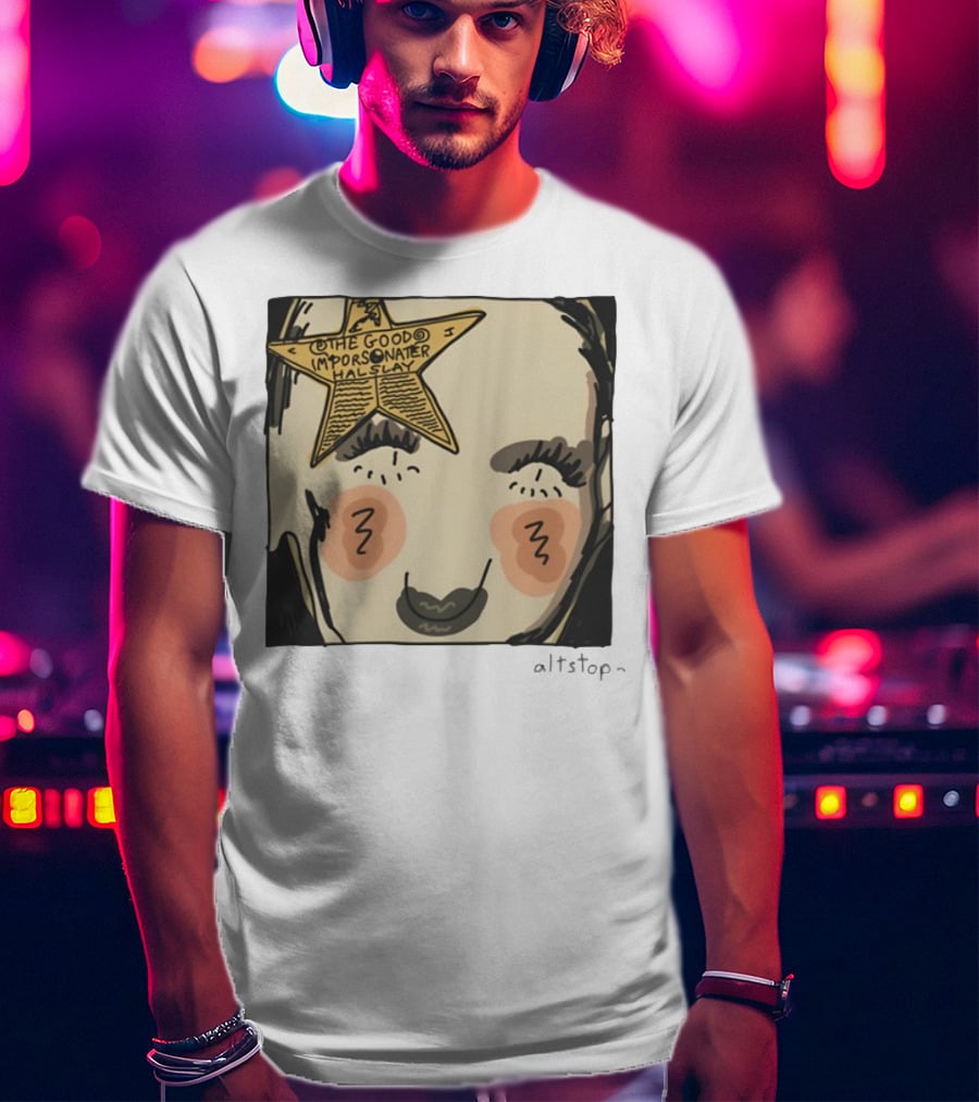 The Good Impersonator Halsey Altstop Star Face Sketch T-Shirt