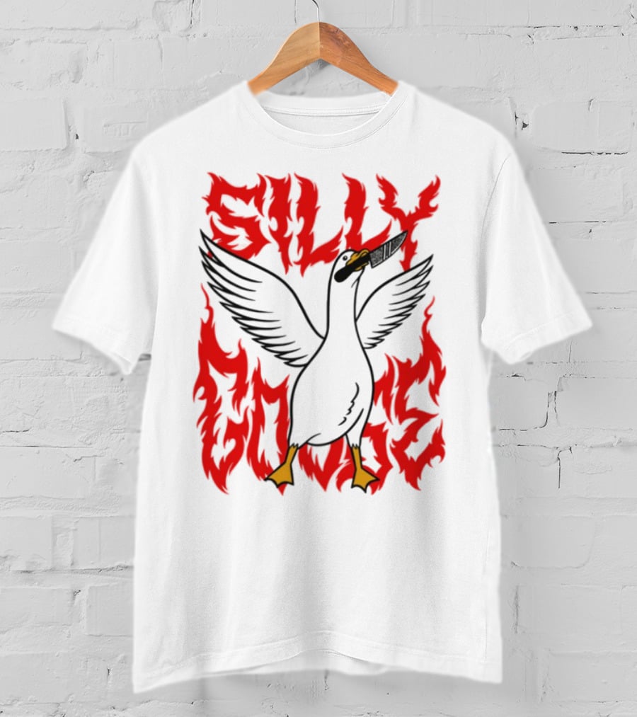 Silly Goose Tragic Girls Flame Style T-Shirt