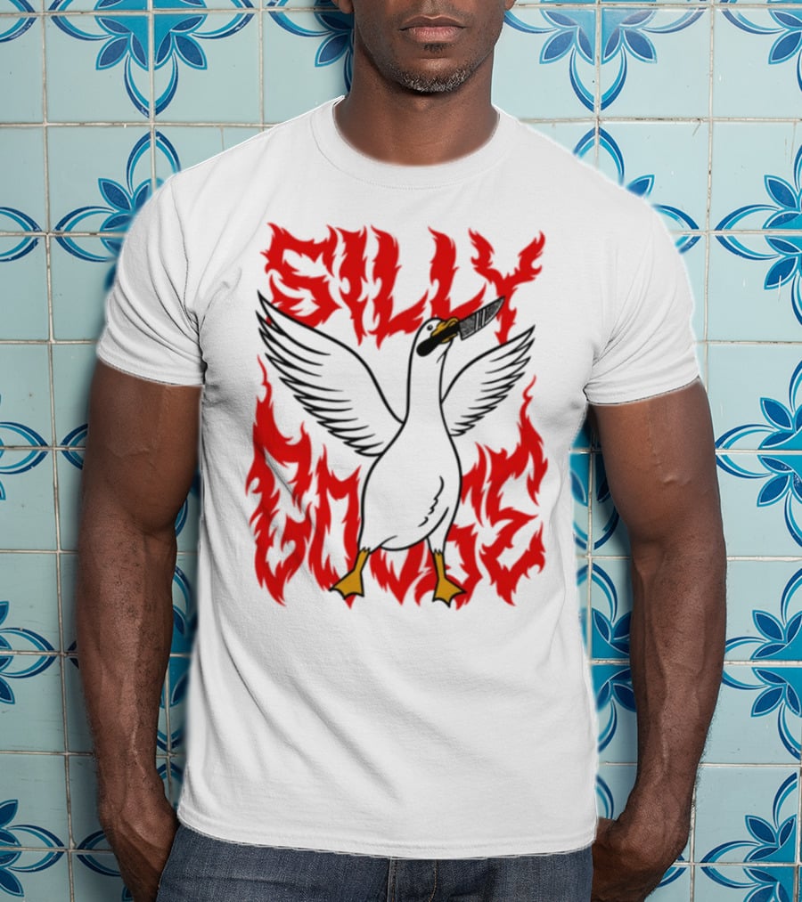 Silly Goose Tragic Girls Flame Style T-Shirt