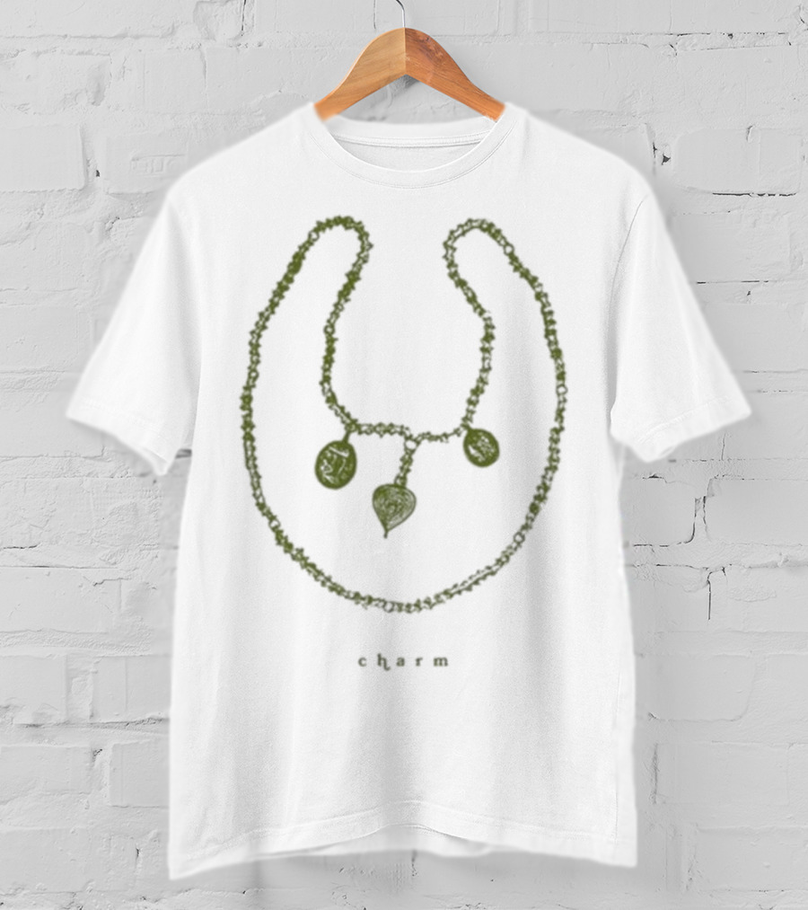 Clairo Charm Necklace Minimalist Chain Pendant T-Shirt