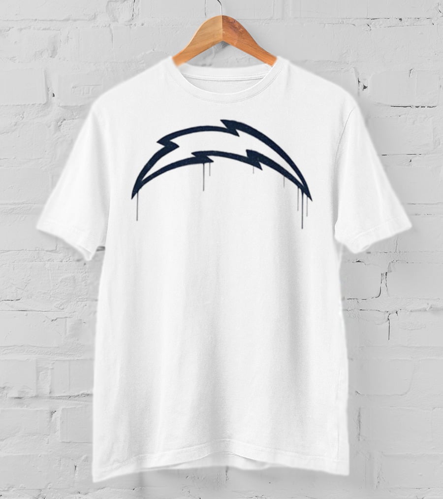 Bolt Dripz Los Angeles Chargers National Football League NFL 2025 T-Shirt