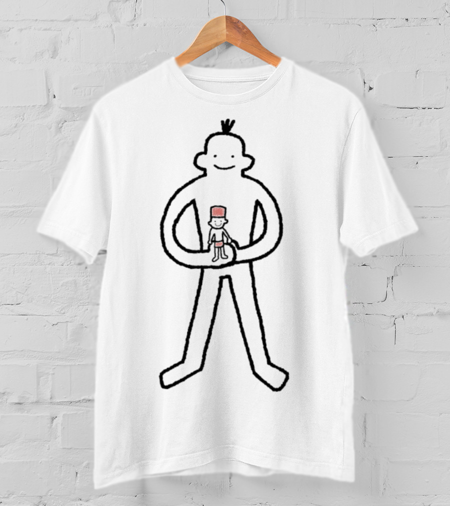Gabriel Alipio Gentle Giant Holding Cat Sketch T-Shirt
