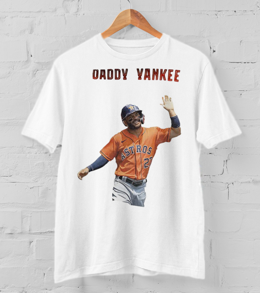 Daddy Yankee Jose Altuve Houston Astros Baseball Star T-Shirt