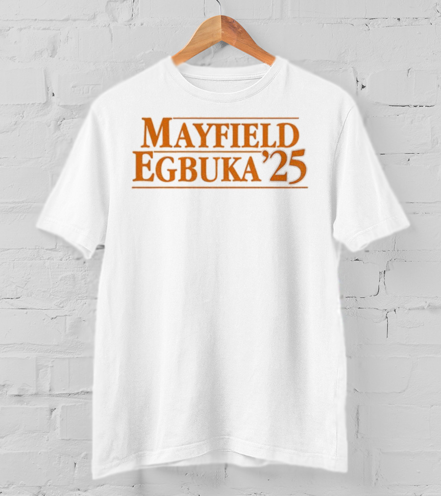 Mayfield Egbuka ’25 Baker Mayfield Emeka Egbuka Tampa Bay Buccaneers NFL 2025 T-Shirt