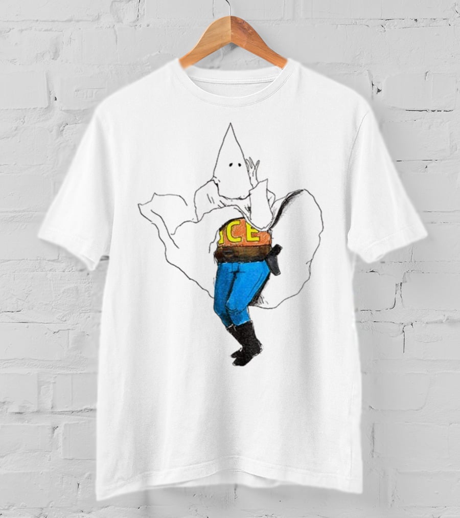 KKK ICE Satirical Commentary Political Statement T-Shirt