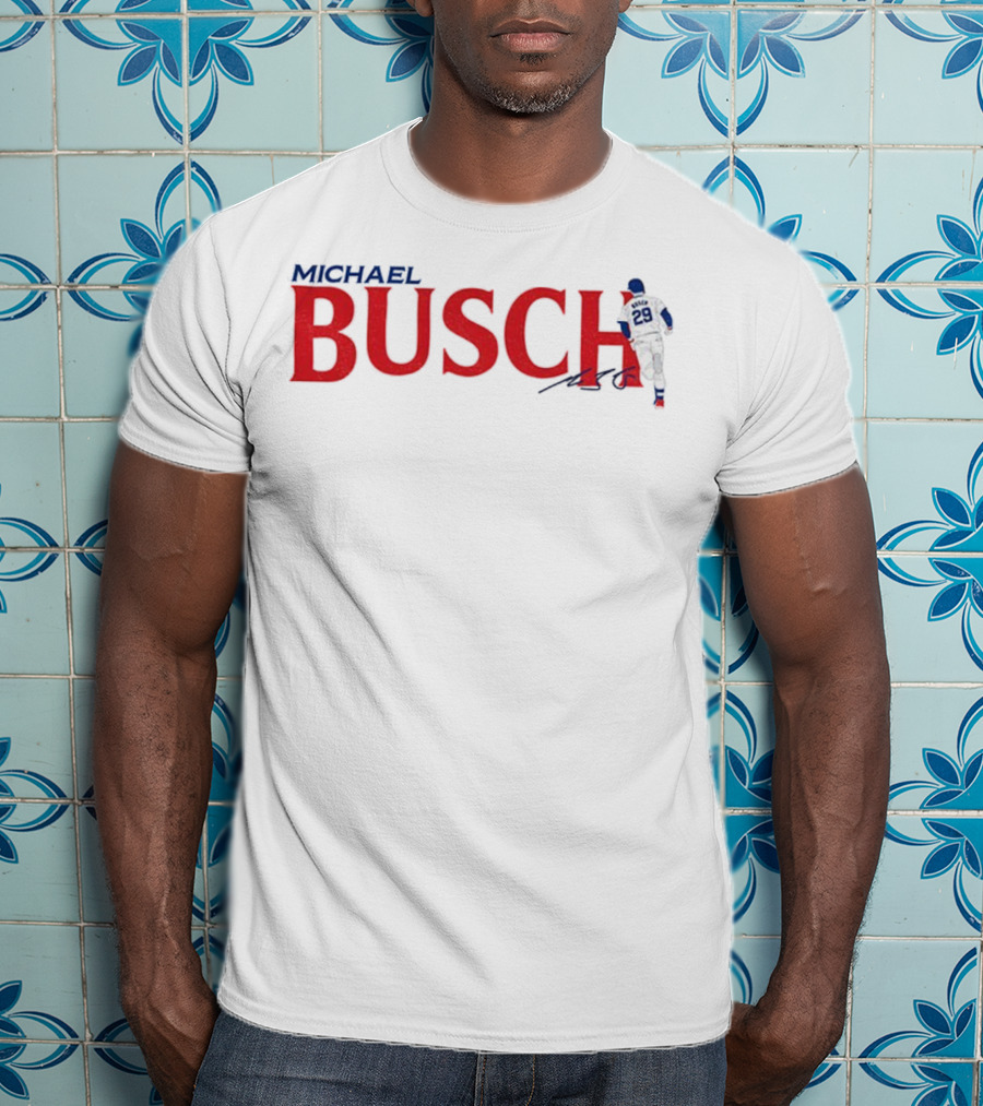 Michael Busch Chicago Cubs MLB Baseball Signature 29 T-Shirt