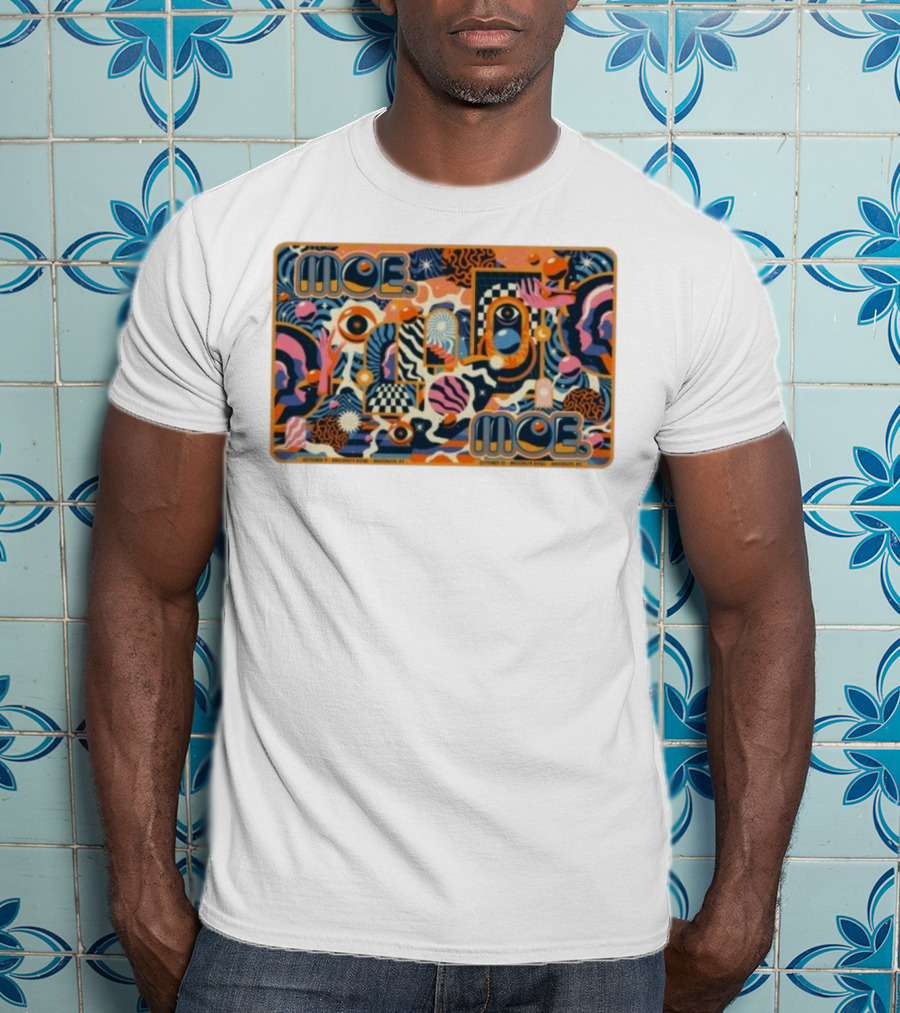 Moe. October 9-10 2025 Brooklyn Bowl NY Psychedelic Abstract Art T-Shirt