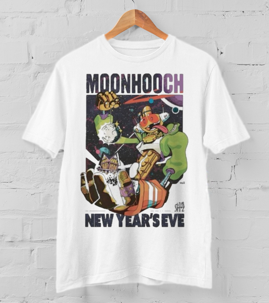 Moon Hooch New Year’s Eve 2025 Space Robot Adventure At The Sitz T-Shirt