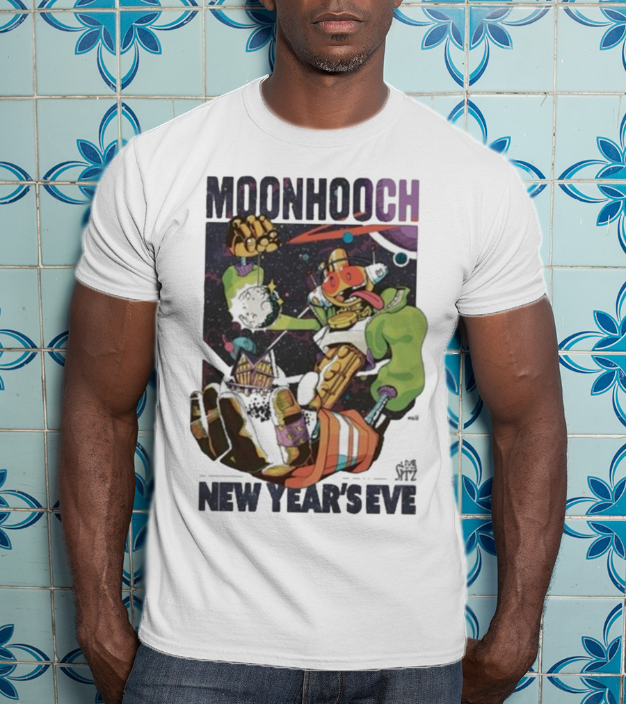 Moon Hooch New Year’s Eve 2025 Space Robot Adventure At The Sitz T-Shirt