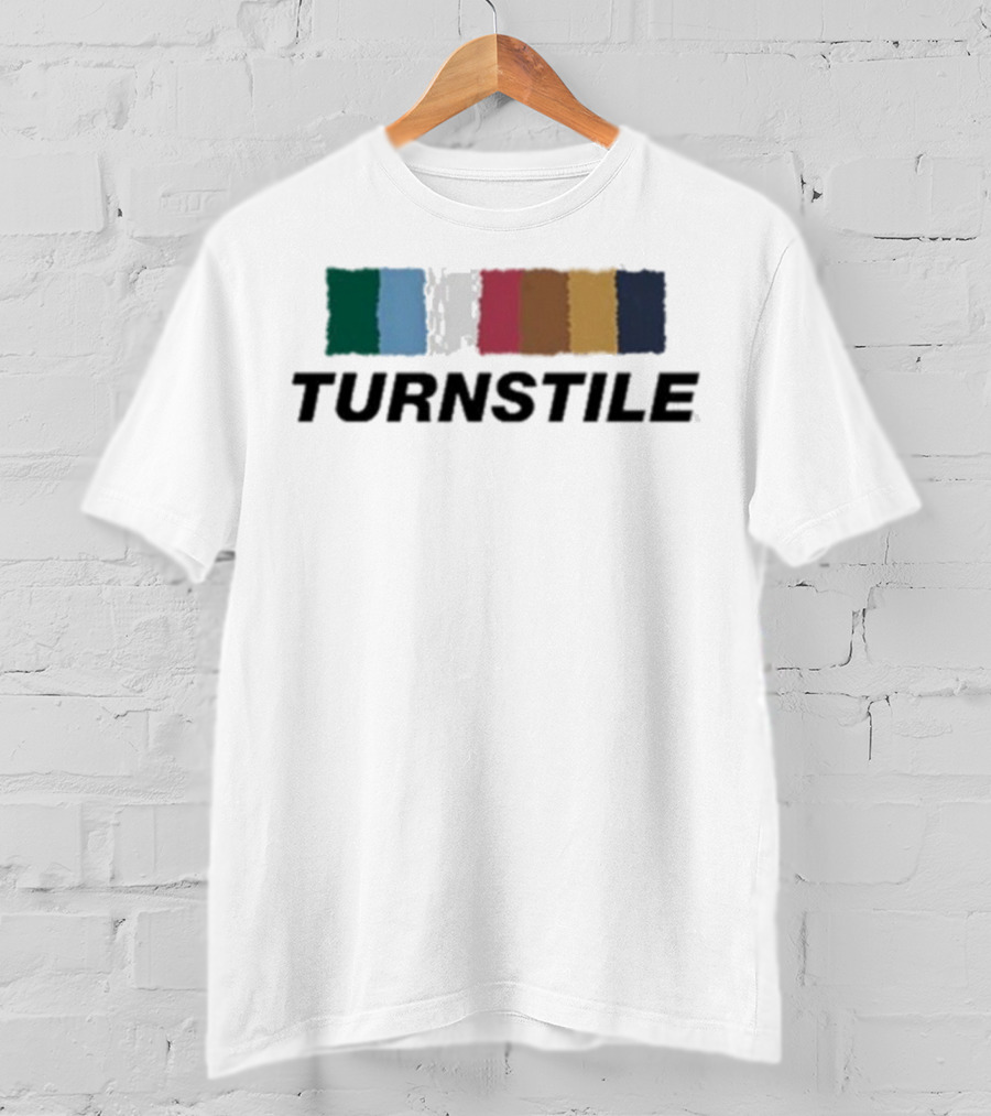 Turnstile Color Wall Palette Vibrant Stripes T-Shirt