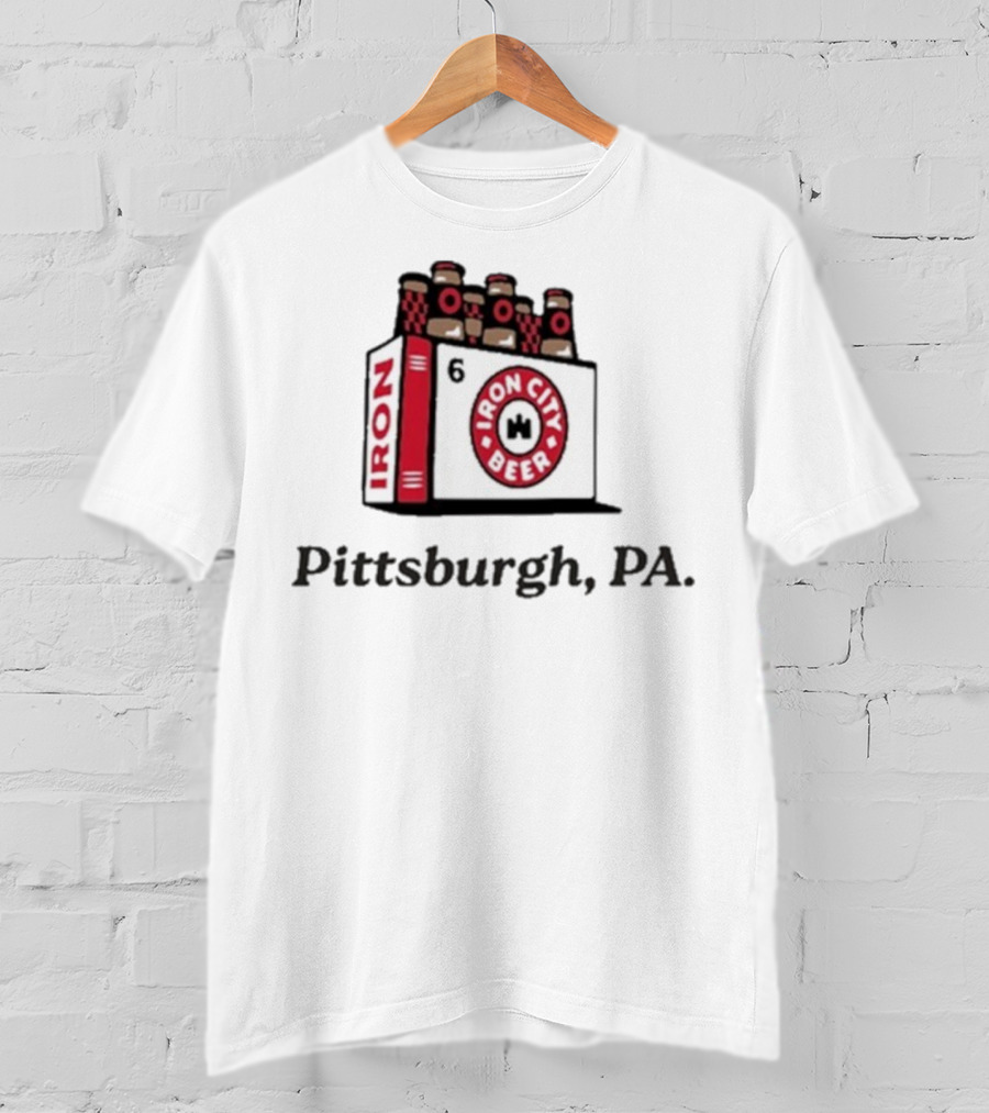 Pittsburgh PA Iron City Beer 6 Pack T-Shirt