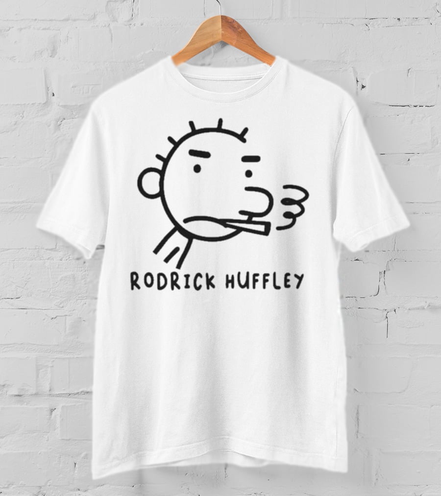 RODRICK HUFFLEY Wimpy Character Face Drawing T-Shirt
