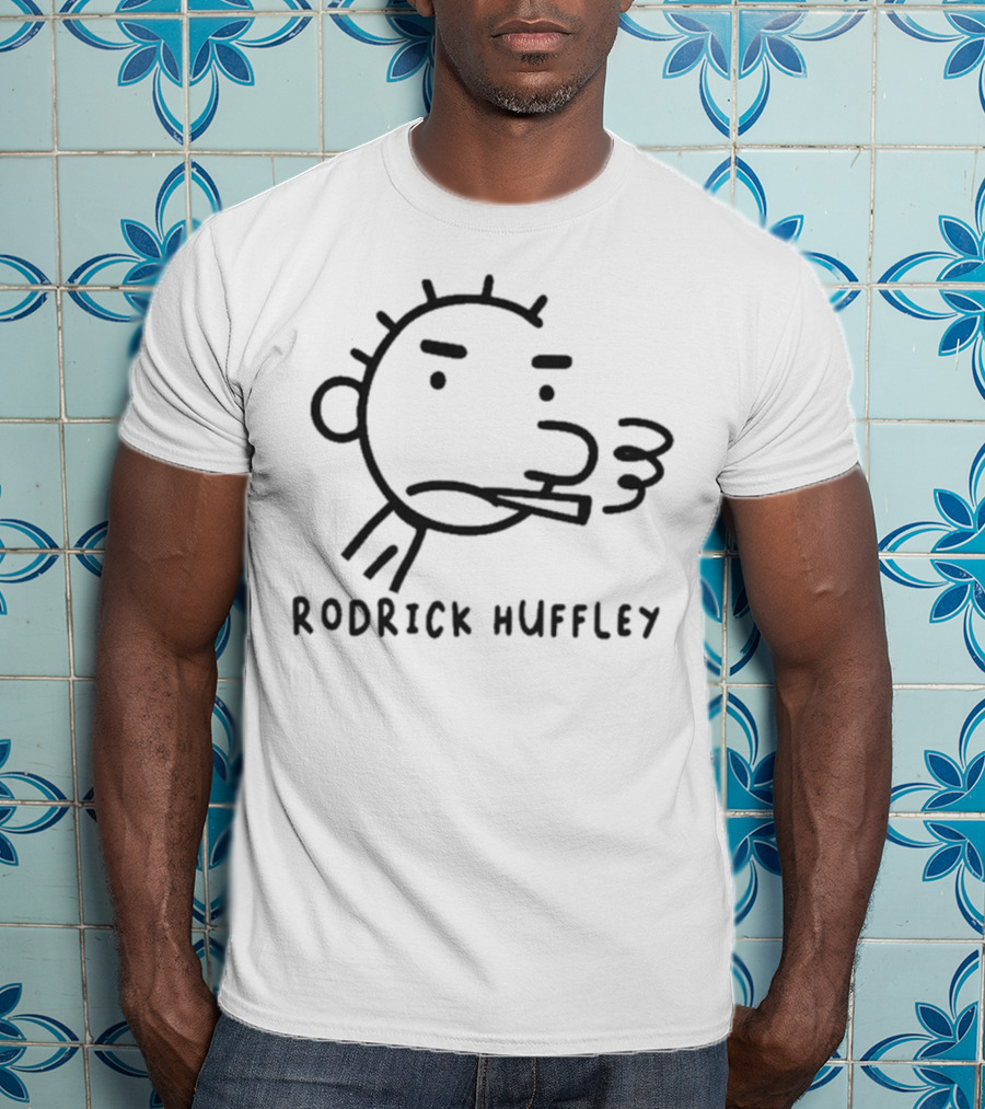 RODRICK HUFFLEY Wimpy Character Face Drawing T-Shirt