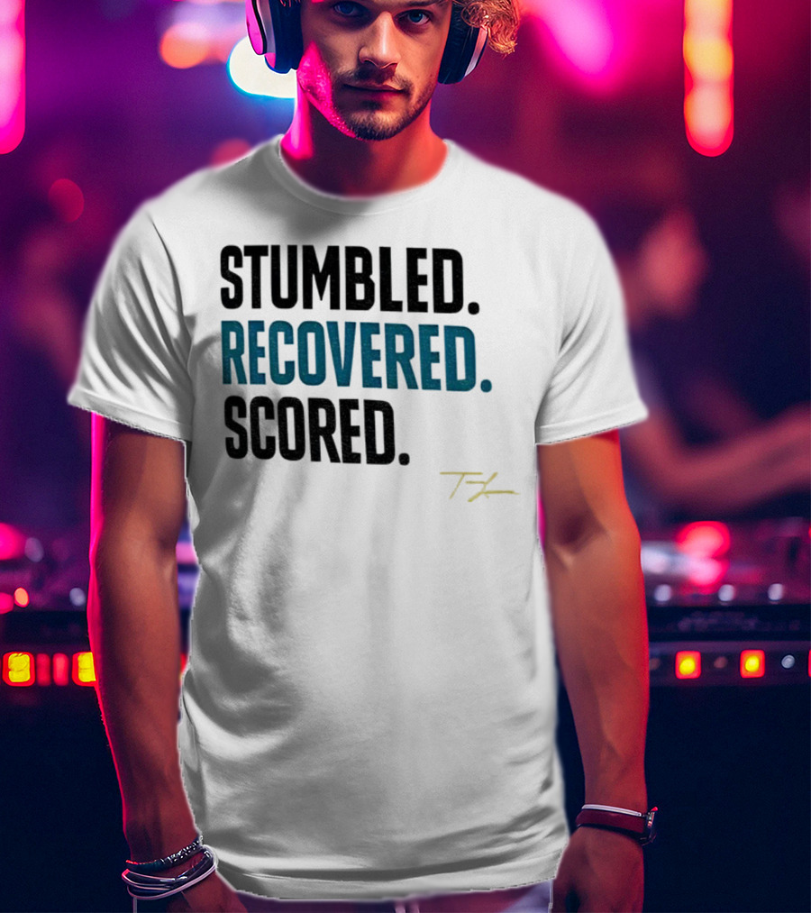 Trevor Lawrence Stumbled Recovered Scored TK Jacksonville Jaguars T-Shirt