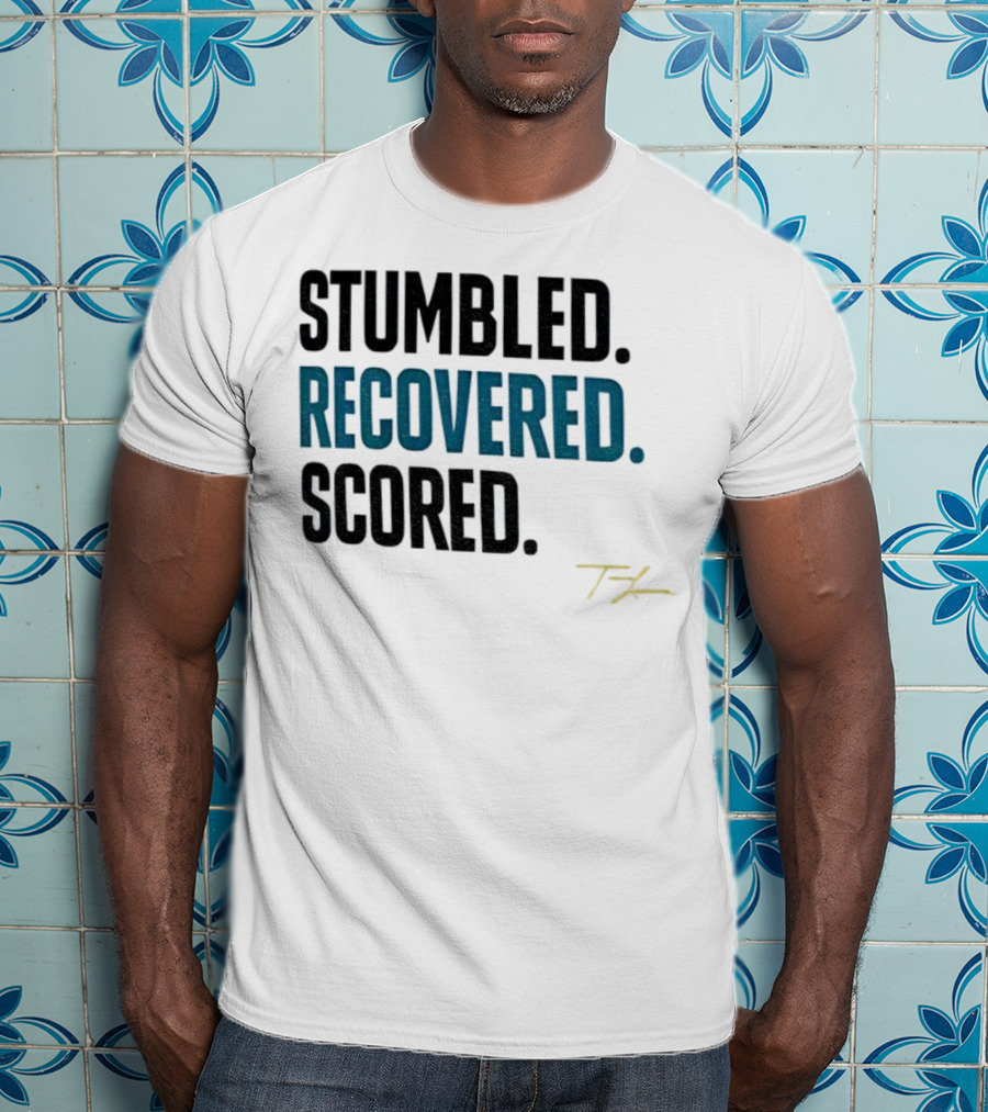 Trevor Lawrence Stumbled Recovered Scored TK Jacksonville Jaguars T-Shirt
