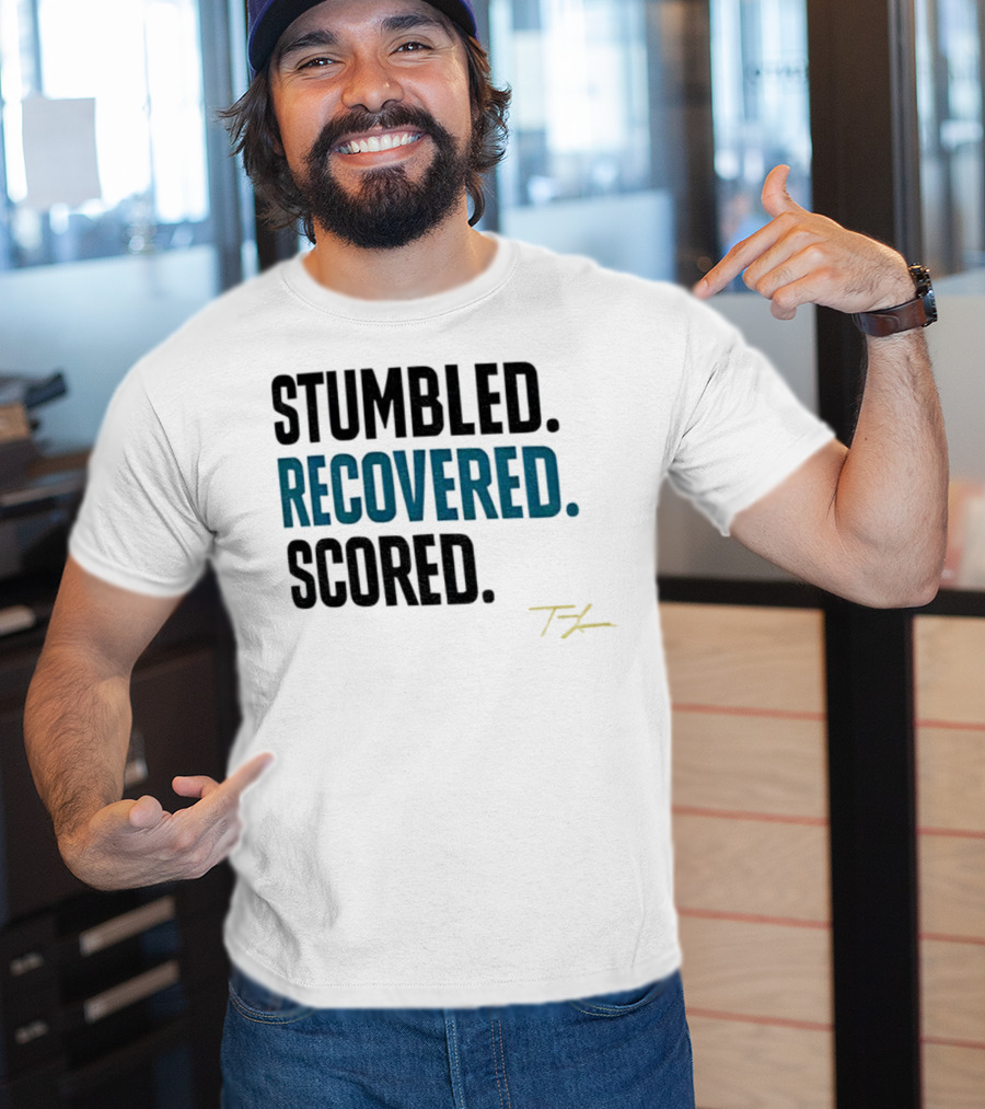 Trevor Lawrence Stumbled Recovered Scored TK Jacksonville Jaguars T-Shirt