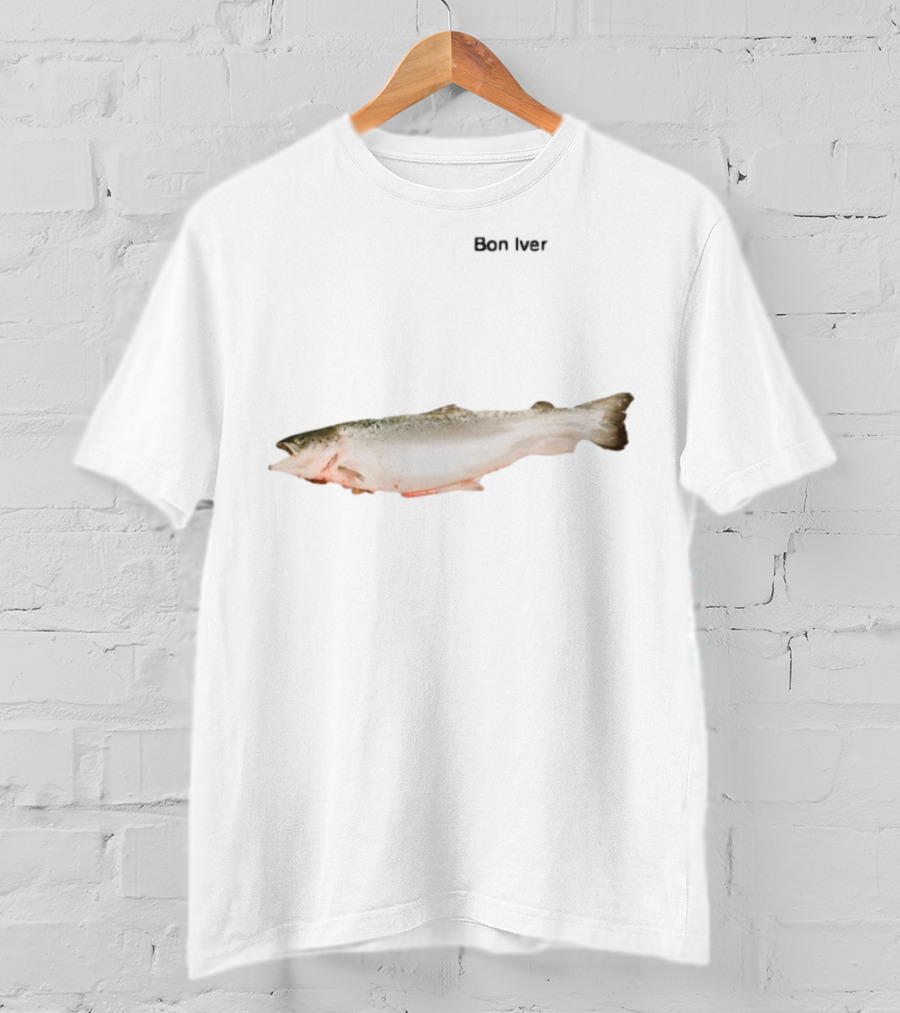 Bon Iver Salmon Fish Imagery T-Shirt